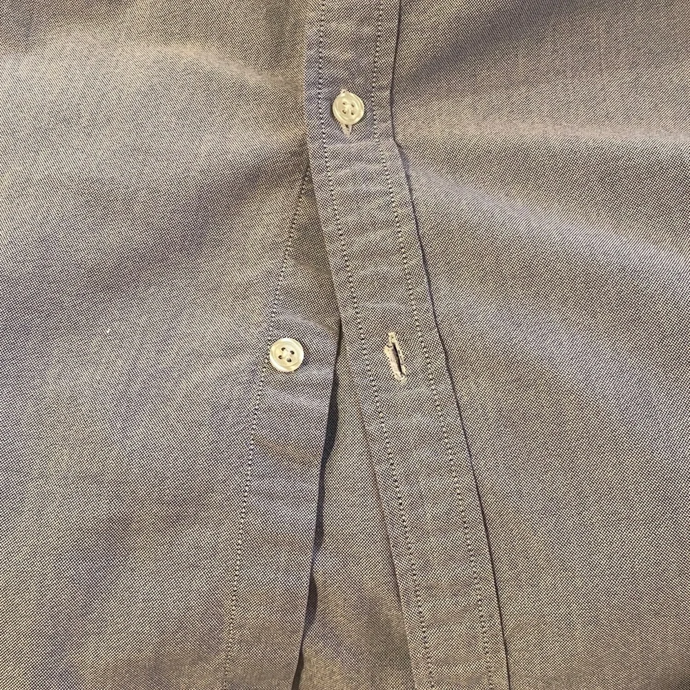 Supreme Light Blue Denim Button-Down Shirt — Red Logo — Men’s Large - Picture 9 of 12